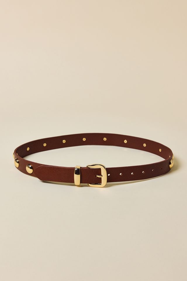 BDG Bella Silver Studded Leather Belt #2