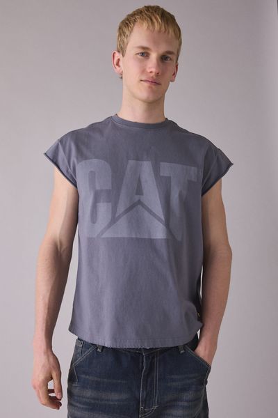 CAT Logo Graphic Muscle Tee