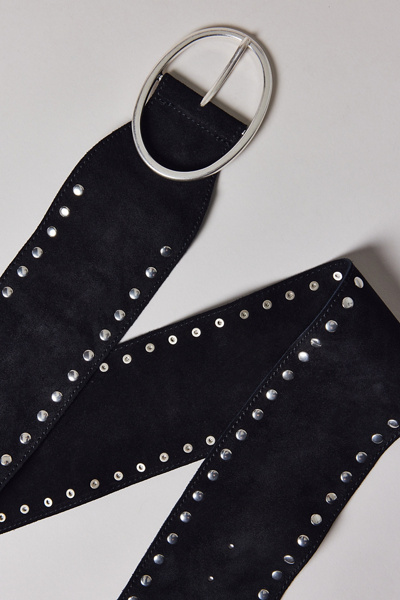 Essent Slouchy Studded Suede Belt