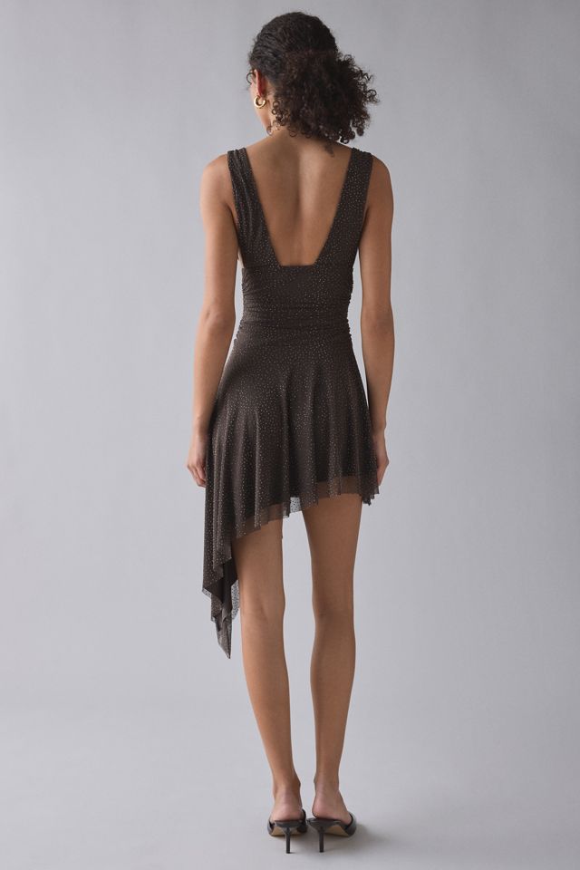 knee length dresses for ladies All Luxury Mesh Studded Mini Dress main image 0