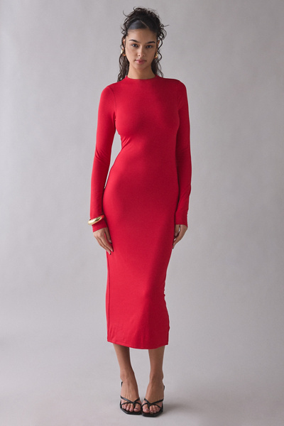 AFRM Juniper Long Sleeve Bodycon Maxi Dress
