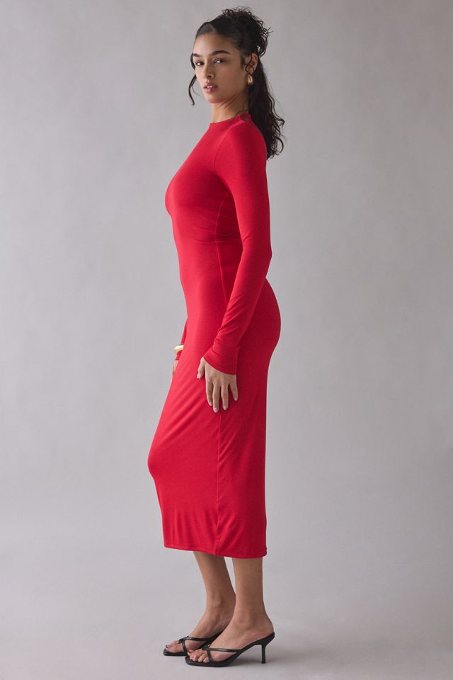 AFRM Juniper Long Sleeve Bodycon Maxi Dress #2