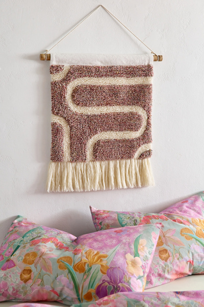 Stevie Squiggle Wool Tufted Wall Hanging
