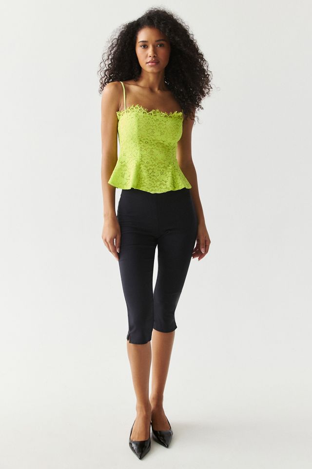 AFRM Ari Peplum Scalloped Lace Camisole #1