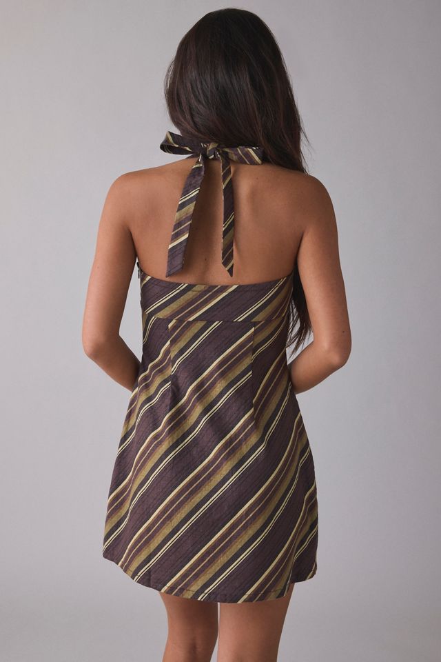 UO Hold Me Close Keyhole Halter Mini Dress #1
