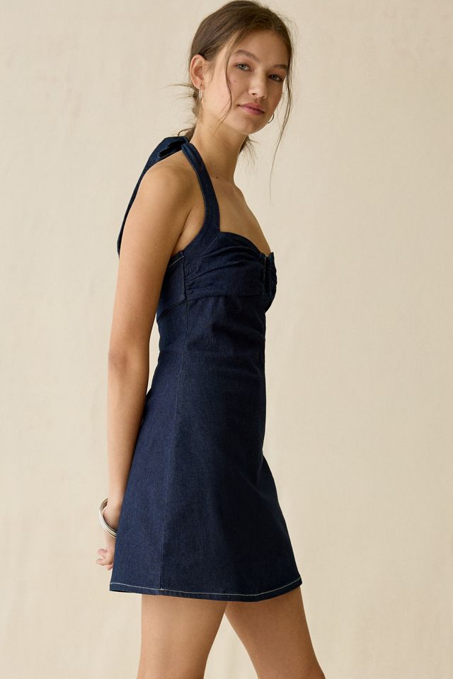 UO Hold Me Close Keyhole Halter Mini Dress #2