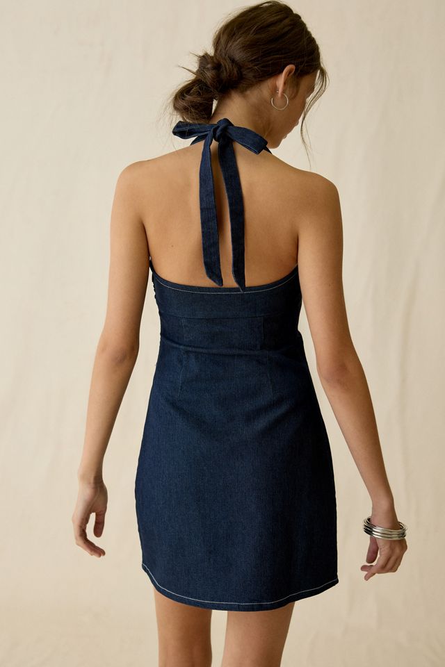UO Hold Me Close Keyhole Halter Mini Dress #3