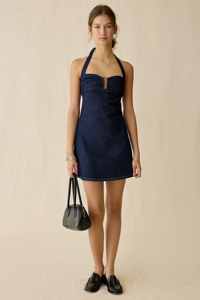 UO Hold Me Close Keyhole Halter Mini Dress #4