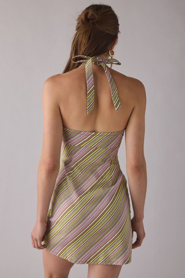 UO Hold Me Close Keyhole Halter Mini Dress #2