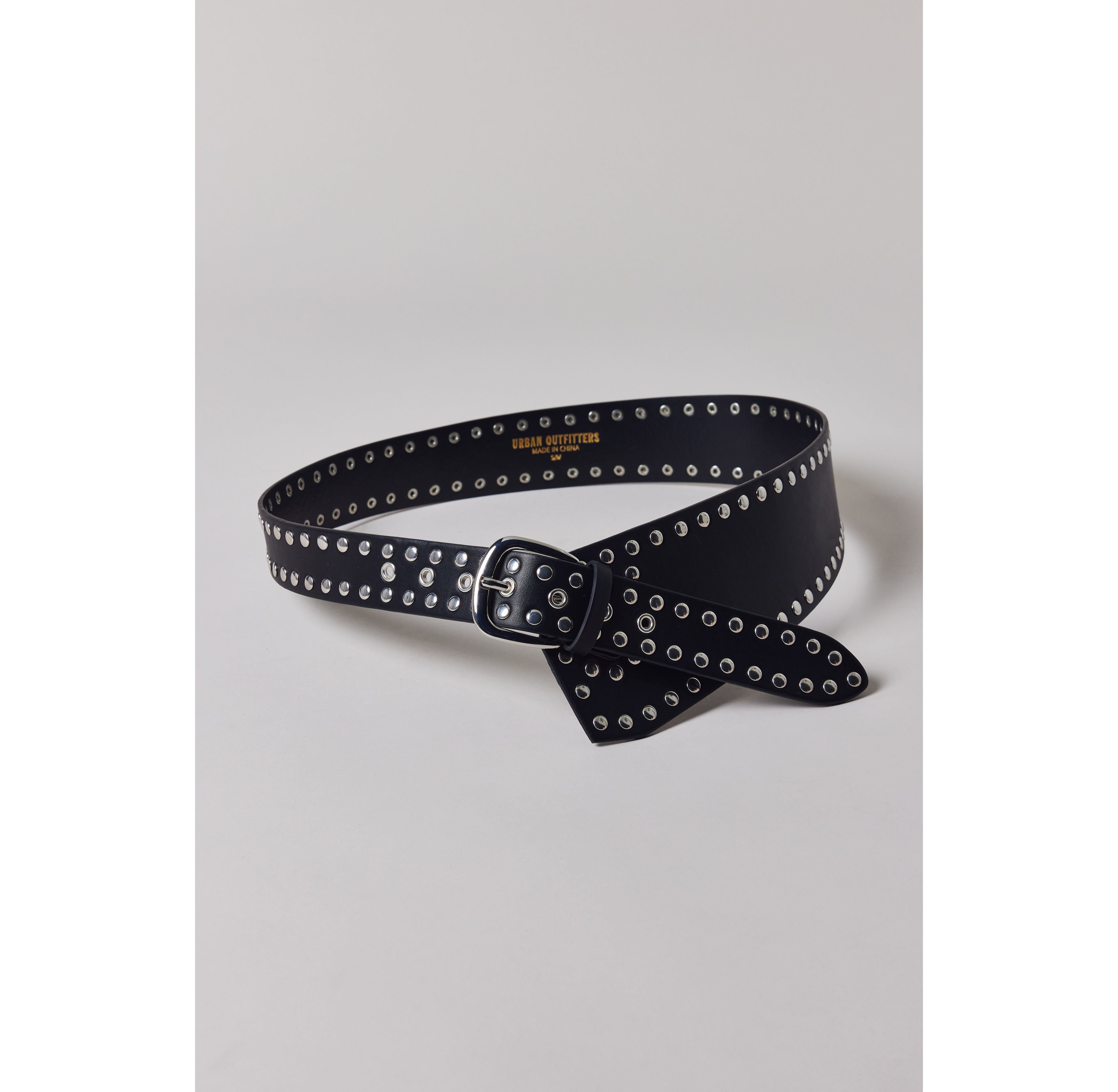 BDG Moss Slouchy Studded Faux Leather Belt