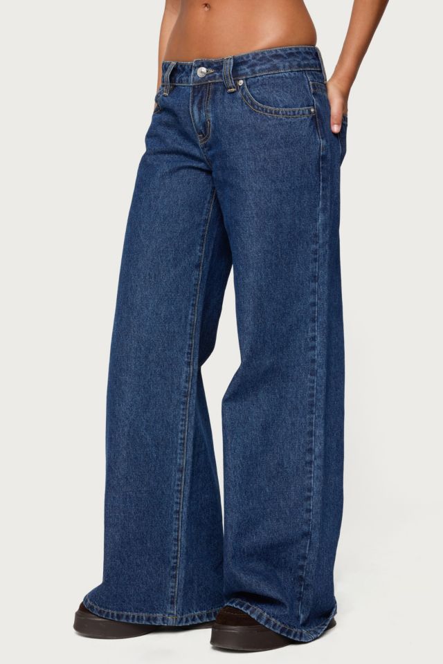Edikted Raiyne Low Rise Wide Leg Jeans #2