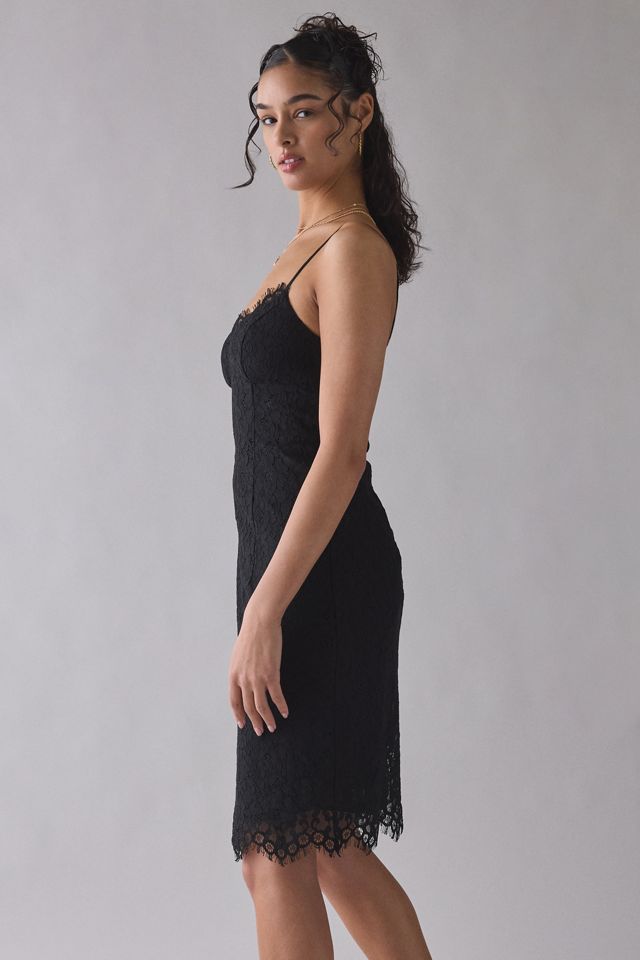 AFRM Theresa V-Neck Lace Cami Midi Dress | Urban Outfitters