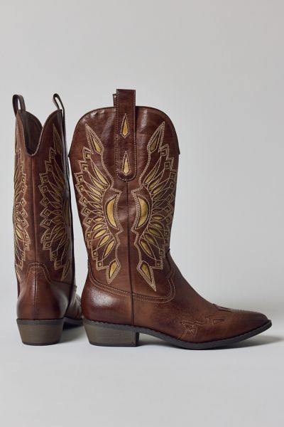 Coconuts By Matisse Bandera Cowboy Boot In Tan, Women's At Urban Outfitters In Brown