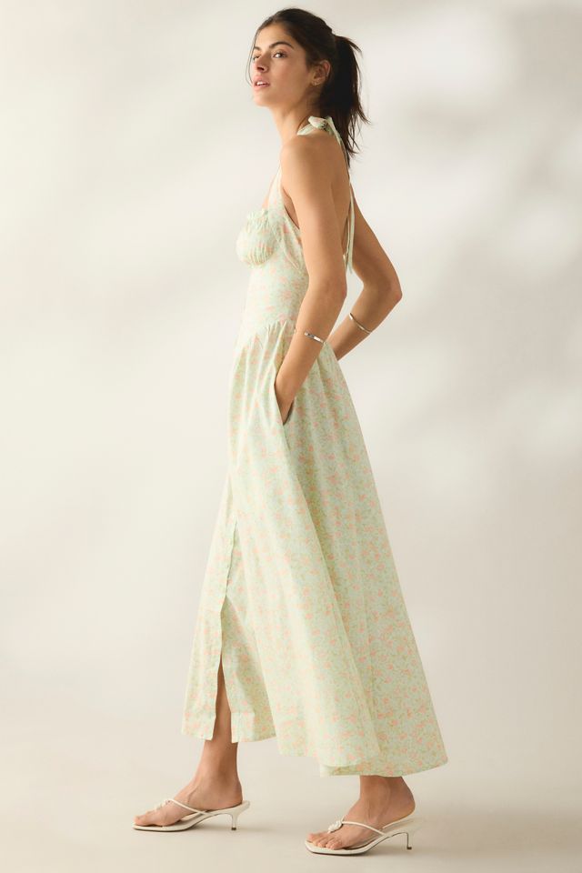 Robe midi à dos nu à taille basque Tea Time Kimchi Blue #2