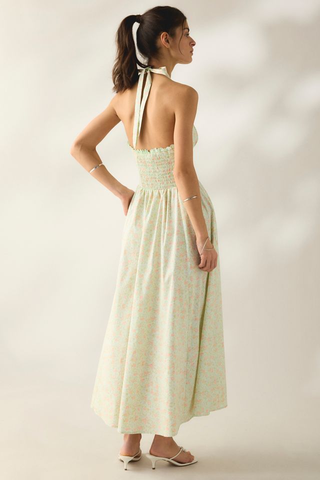 Robe midi à dos nu à taille basque Tea Time Kimchi Blue #4
