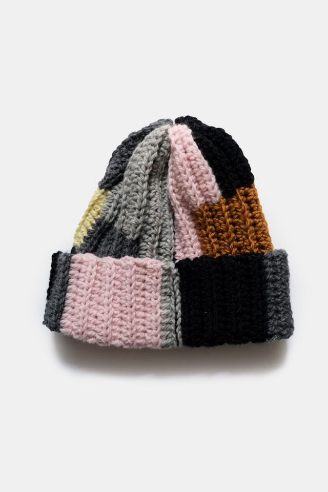 MARVES new york Upcycled Scrap Yarn Crochet Beanie #1