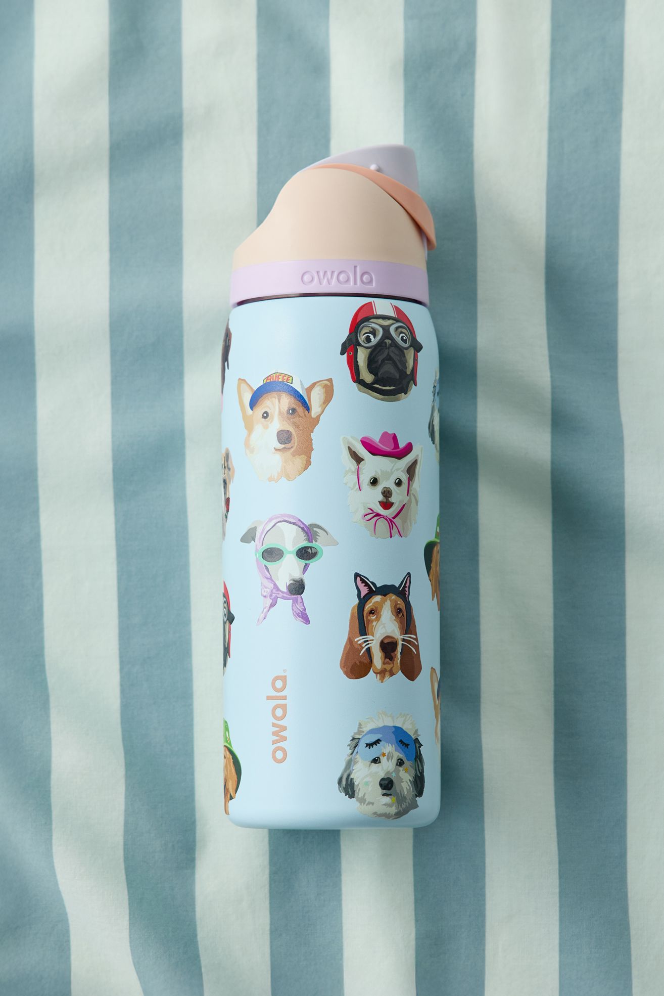 Owala UO Exclusive Dog Collage FreeSip 32 oz Water Bottle - Dog Collage, ONE SIZE