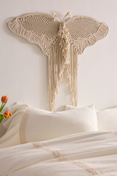 Urban Outfitters Butterfly Macramé Wall Hanging - Thumbnail 3