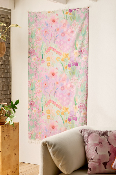 Whimsical Garden Floral Tapestry | Urban Outfitters