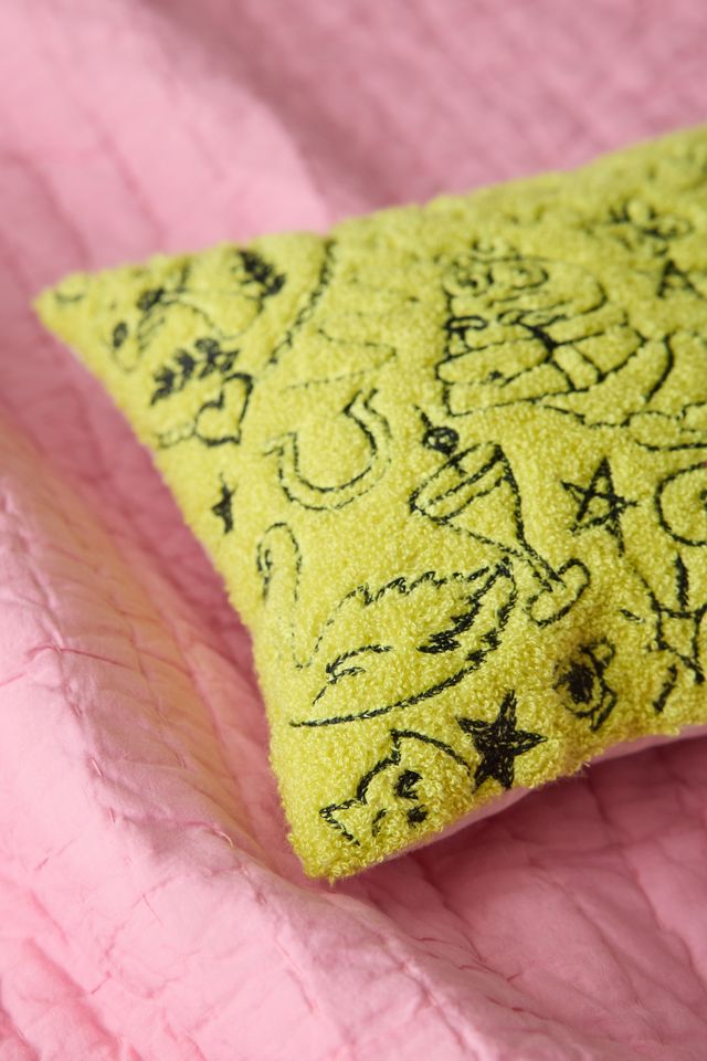 Around The Pond Critter Embroidered Throw Pillow #1
