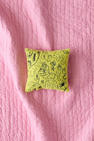 Around The Pond Critter Embroidered Throw Pillow