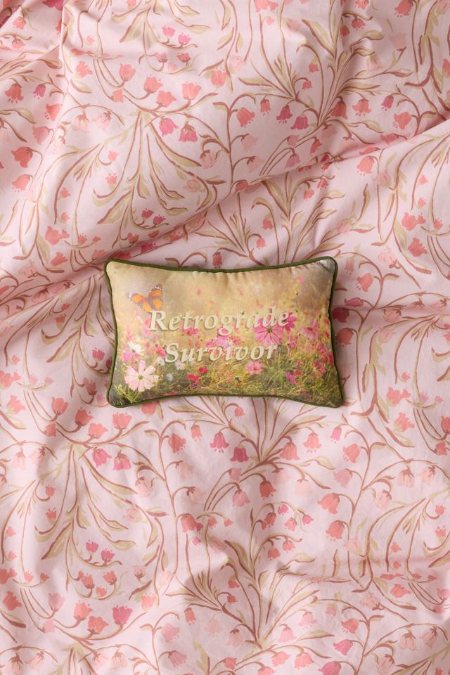 Micro Mini Text Bolster Pillow #1
