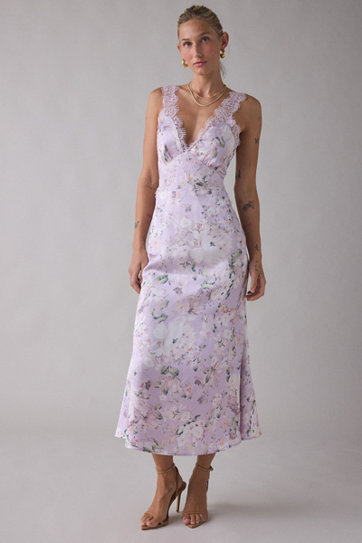 slim fit dress slacks Tatum Lace Maxi Skirt in Cream