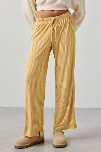 Out From Under Willa Easy Pull-on Lounge Pant In Yellow, Women's At Urban Outfitters In Yellow