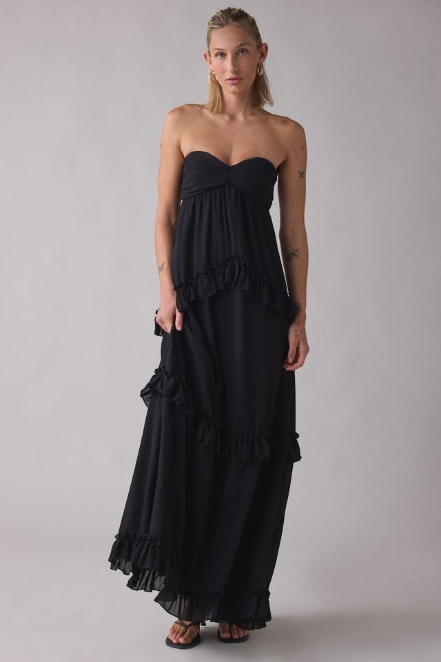 lulus black maxi dress The Mignon Maxi Dress | Lulus