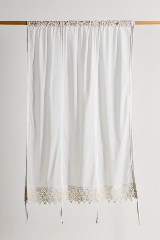 Wispy Crochet Trim Balloon Window Valance #2