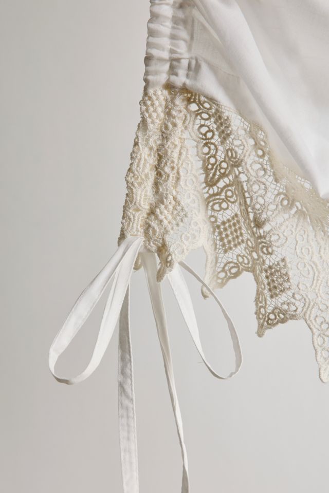 Wispy Crochet Trim Balloon Window Valance #5