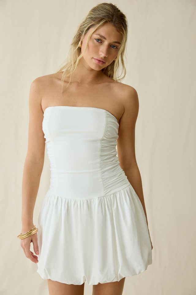 Lulus Molly Bubble Hem Strapless Mini Dress #4