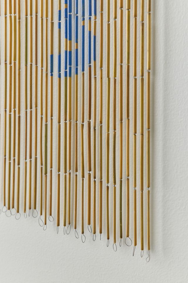 Mara Coastal Icon Striped Bamboo Beaded Curtain | Urban Outfitters