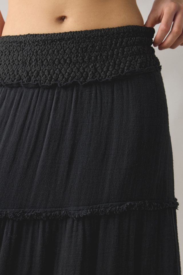 Kimchi Blue On My Mind Smocked Waist Tiered Maxi Skirt #2