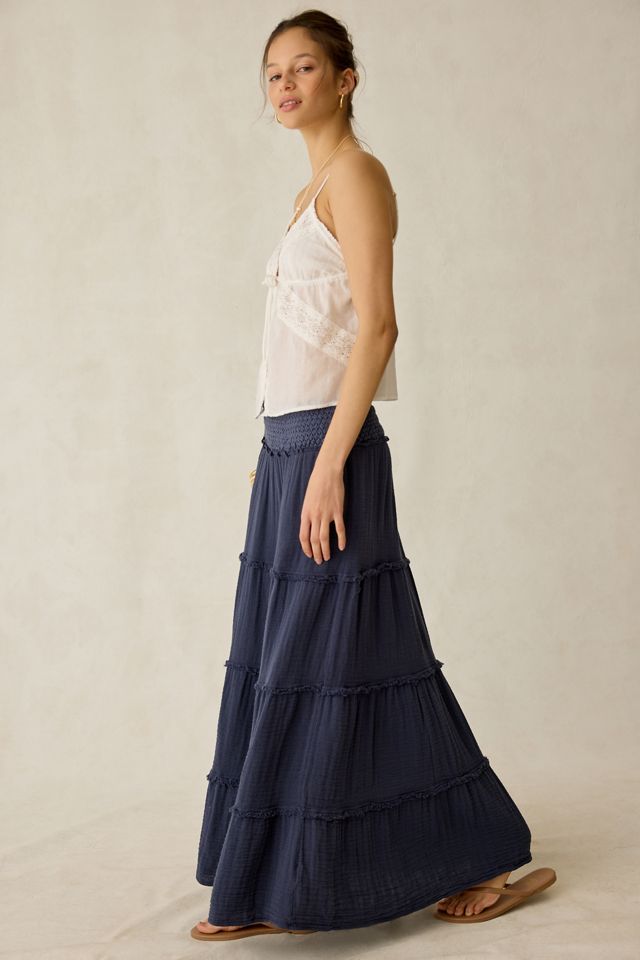 Jupe longue à volants étagés Kimchi Blue On My Mind à taille froncée #2