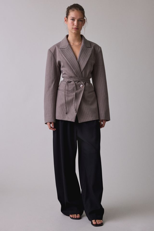 Muse Assembly Angela Tie-Waist Wrap Blazer #3