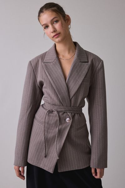 Muse Assembly Angela Tie-Waist Wrap Blazer