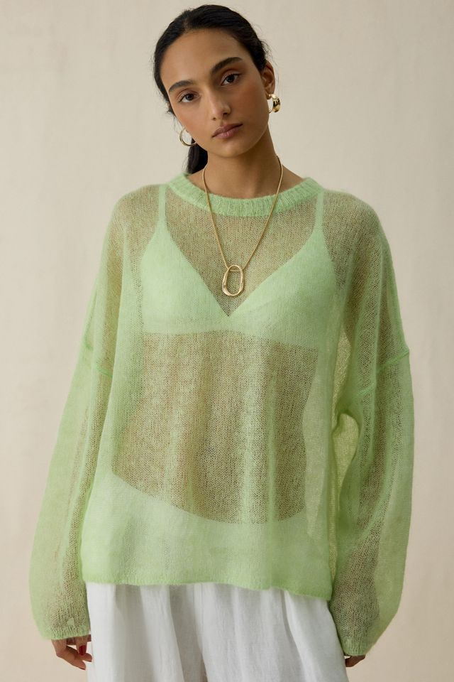 Muse Assembly Willow Sheer Oversized Sweater #1