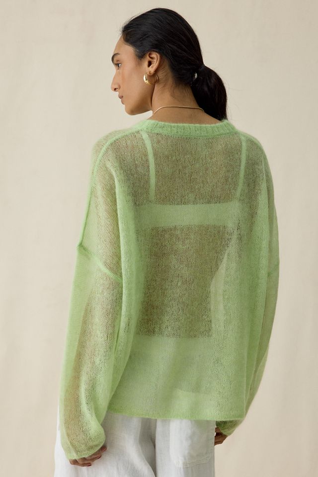 Muse Assembly Willow Sheer Oversized Sweater #3