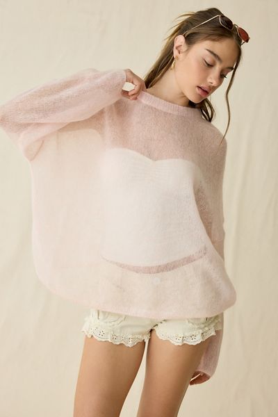 Muse Assembly Willow Sheer Oversized Sweater