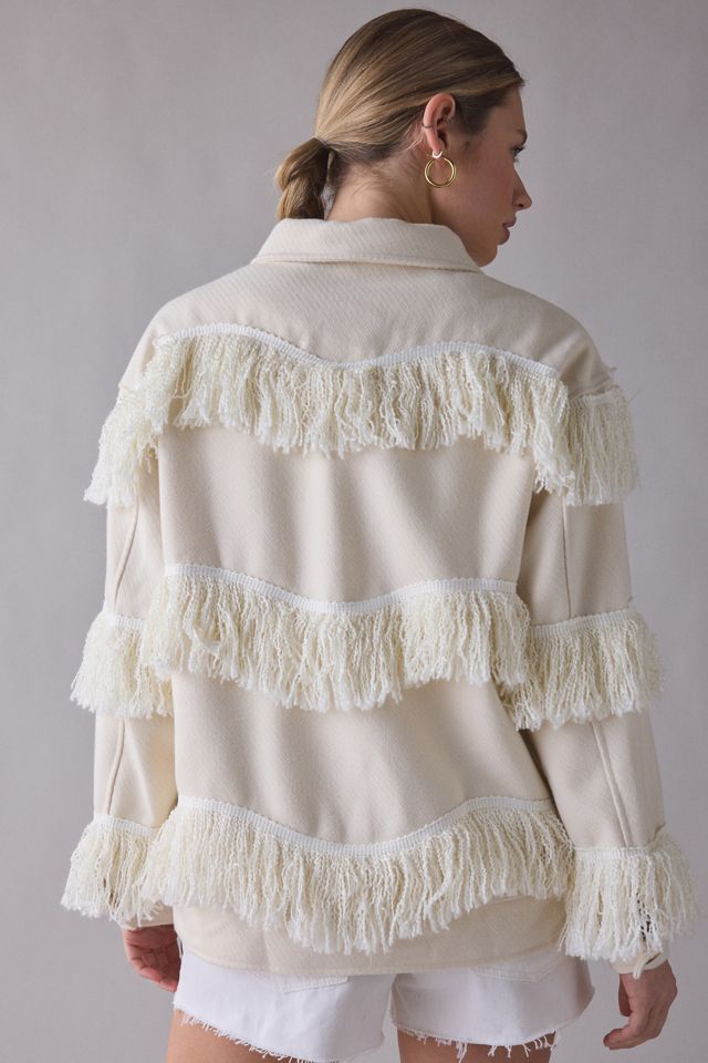Ghospell Solia Oversized Fringe Jacket #1