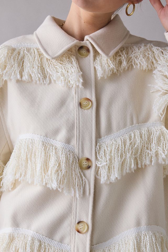 Ghospell Solia Oversized Fringe Jacket #2