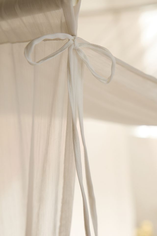 Floating Chiffon Bed Canopy Curtain #1