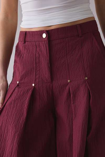 Ghospell Kiraz Pleated Wide Leg Trouser