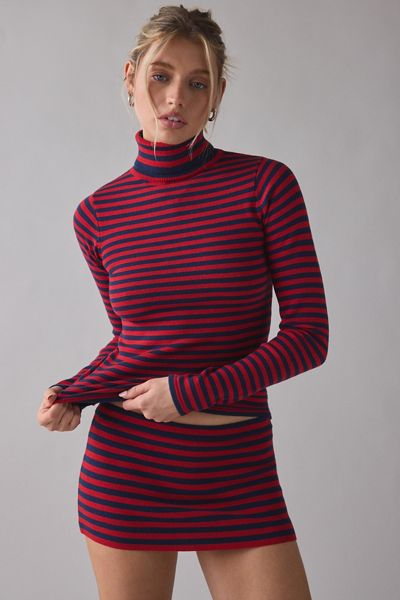 Chandail à col roulé à rayures Sunday Milo de Frankies Bikinis