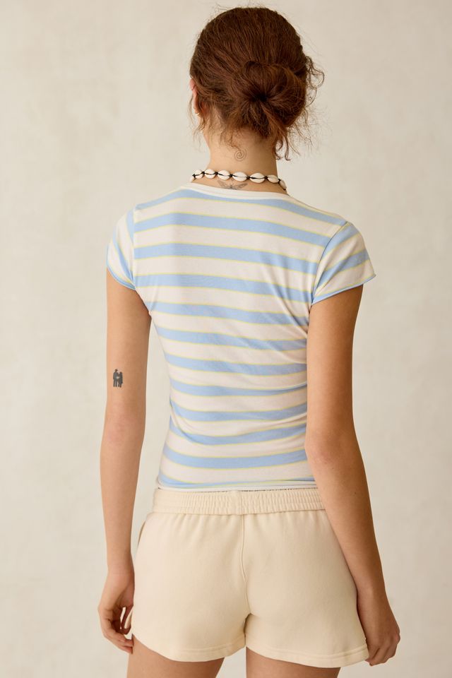 Out From Under Cotton Compression V-Neck Tee #1