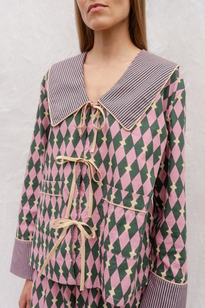 TBCo Cotton Harlequin Pajama Set