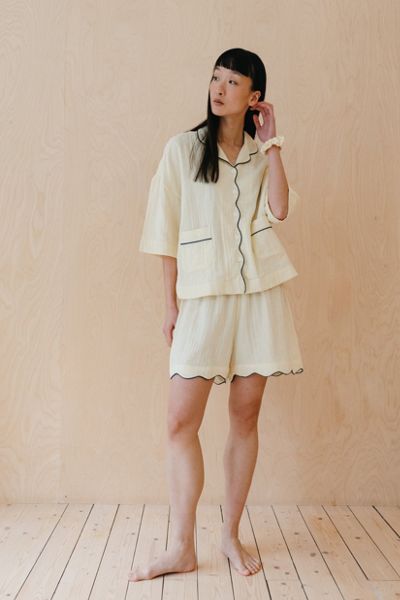 TBCo Cotton Scalloped Pajama Set