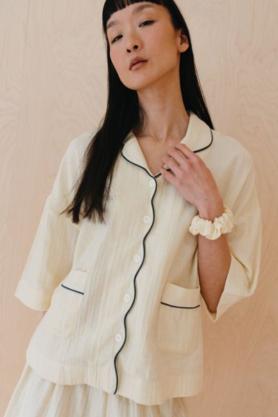 TBCo Cotton Scalloped Pajama Set