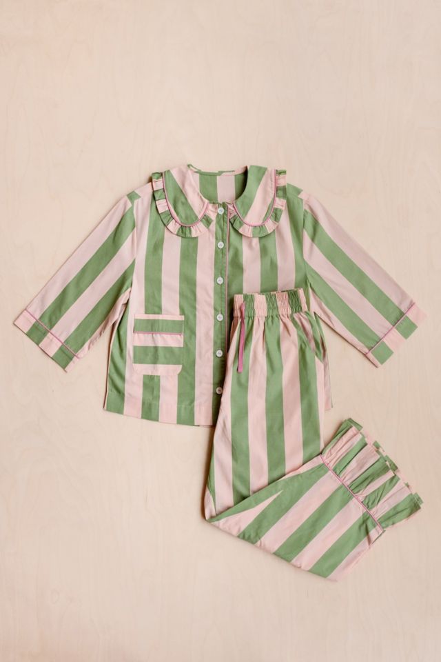 TBCo Cotton Ruffled Cropped Leg Pajama Set #1